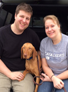 CATHY E BRAD CON ROSIE DICEMBRE 2013